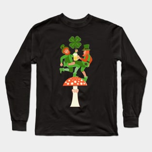 Funny Leprechaun Long Sleeve T-Shirt